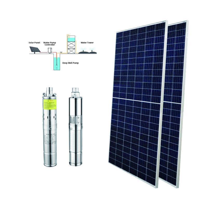 Сельскохозяйственные подземные солнечные водяные насосы, полный комплект для оросительной системы