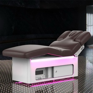 Kisen 2024 Luxury Good Quality Newest Customized Leather Base Electric Facial <b>Bed</b> Relaxing Body Massage <b>Bed</b> for Beauty Spa Salon - Product Image 4