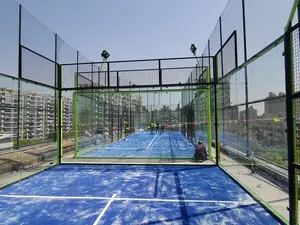 Factory Price Assembled Panoramic High Quality Single Indoor And Outdoor Padel Court In China