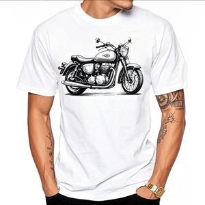 Men's Premium <b>White</b> 100% Cotton T-Shirt Silk Screen Printing Anti-Pilling Breathable Short Sleeve Regular Fit Casual T-Shirt - Product Image 6