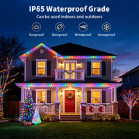 Guirlande lumineuse LED en promotion, étanche IP44 pour extérieur, LED RGBIC, 5V, dimmable, longueur 5-20m, lumières LED pour arbre de Noël