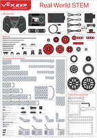 Vex Exp Education Set Real World Stem 280-7735 Premium Robotic Gripper Stem Robot Master(premium) Mainan Kit Robotika