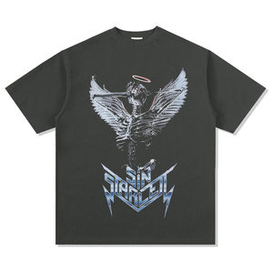 Nhà Sản Xuất Biểu Tượng Tùy Chỉnh Nặng Vòng Cổ Cổ Cổ Điển Thời Trang Phố Mens Quá Khổ Drop Shoulder Retro Yếu Tố Cần Thiết Áo - Product Image 4