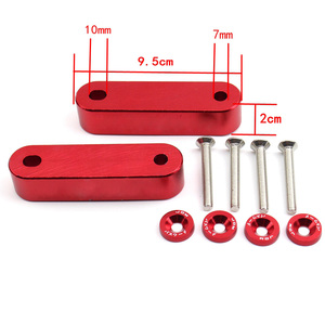 Espaciador de Capó de Aluminio Billet AOSU HG01 para Coche de Carreras con Arandela de Guardabarros para Honda Civic Acura Integra - Product Image 3