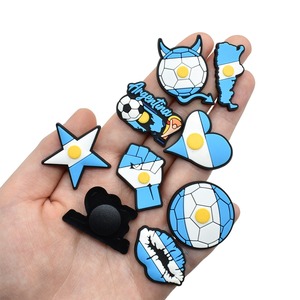 Parche de PVC de Dibujos Animados de Fútbol de <span class=keywords><strong>Argentina</strong></span> Personalizado, Insignia de Fanático del Fútbol OEM al por Mayor - Product Image 4