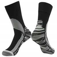 Chaussettes de sport à logo personnalisé, en fibre hautement élastique, antidérapantes, imperméables, pour la randonnée, fabriquées en Chine