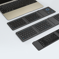 Clavier pliable ergonomique sans fil personnalisé OEM avec pavé tactile pour tablette, ordinateur portable, ordinateur de bureau, voyage, bureau