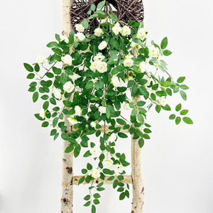 Guirlandes de roses artificielles Augus, fleurs en soie plastique, décoration murale intérieure, décoration de la maison, bouquet - Product Image 2