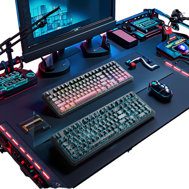 NEW Ajazz AK980 Max Mechanical Desktop Magnetic Switch Keyboard 0.01RT 8Khz 0 Dead Zone Low Latency Esport Gaming Wired Hot Swap