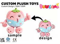 Peluche OEM de haute qualité en tissu doux pour enfants, idéale comme cadeau promotionnel d'entreprise