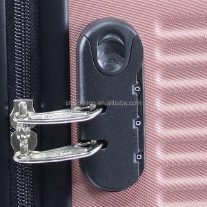 Atacado À Prova D' Água Durável Lado Duro Spinner Mala ABS Rosa Viagem Trolley Sacos Conjuntos De Bagagem 3 Pcs 20/24/28 Polegada - Product Image 5