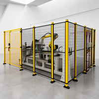 Installation de clôture de sécurité pour robot modulaire, sans soudure, facile à assembler