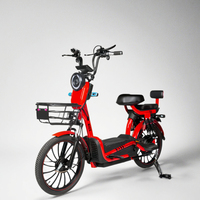 Vélo électrique 350W 48V robuste à moteur arrière, longue autonomie, haute vitesse, 2 roues, pour trajets professionnels, avec capteur