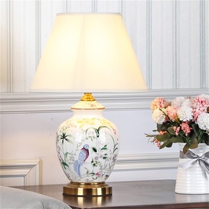 Lampada da Tavolo in Ceramica Moderna di Lusso con Motivo Bianco Lampada da Scrivania <span class=keywords><strong>LED</strong></span> per Decorazione Casa - Product Image 2