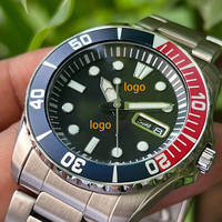 Nouvelles montres de sport de luxe Seikot pour hommes, cadran circulaire large en cristal, aiguilles lumineuses, acier inoxydable, montre à quartz étanche