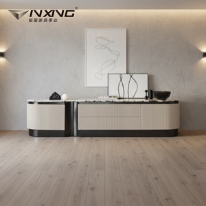 Mueble para <span class=keywords><strong>TV</strong></span> de Acero Inoxidable al Mejor Precio con Cubierta de Mármol, 3 Cajones de Almacenamiento para Apartamentos, Compatible con Televisores de 65+ Pulgadas - Product Image 2