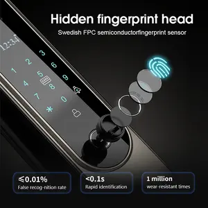 Hot Selling Tuya Wifi Password Digital Keypad Smart Intelligent Biometric Finger Print For Door Lock