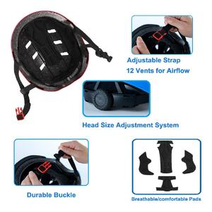 <span class=keywords><strong>Casque</strong></span> de skateboard réglable multi-sports pour <span class=keywords><strong>scooter</strong></span>, 3 tailles, adulte, jeune, enfant, tout-petit - Product Image 5