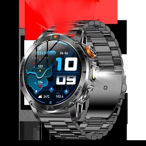 Reloj Inteligente AK93 para <span class=keywords><strong>Hombre</strong></span>, Pantalla Grande HD de 1.57'', 1000 mAh, IP67, Frecuencia Cardíaca, Voz AI, Llamadas BT, Deportes, Linterna, SOS, Reloj Inteligente para Exteriores - Product Image 2