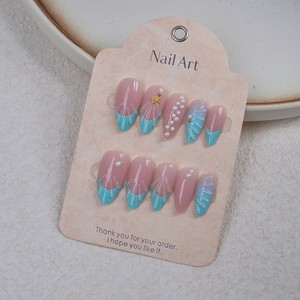 Ongles Press-On Courts 3D à Fleurs Colorées Style Français, Tendance Européenne et Américaine, pour Doigts, Boîte de 24 Pièces - Product Image 5