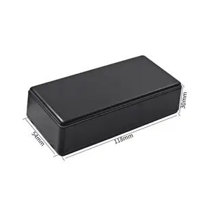 กล่องต่อสายไฟฟ้าพลาสติกสีดำสำหรับบ้านอะแดปเตอร์ไฟฟ้า PCB แม่พิมพ์ขนาดเล็ก