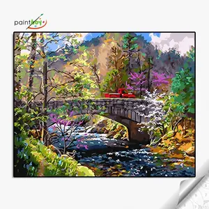 GX26153秋の風景写真DIYペイントアートセット番号キャンバスに絵を描く