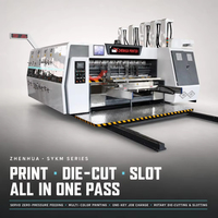 Machine d'impression flexographique multicolore avec découpe et rainurage, alimentateur à bord avant anti-écrasement, ligne d'impression de boîtes en carton ondulé 200 pièces/min