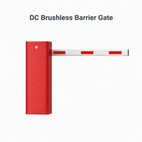 Barrière de parking motorisée sans balais DC avec protection IP54, vitesse réglable, marche arrière automatique et télécommande pour garage