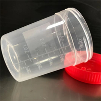 Contenedor de recolección de muestras de orina médica de hospital Contenedor de orina estéril desechable 120ml 250ml