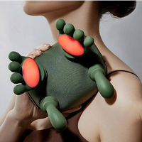 Masseur de hanches Shiatsu Master Hand, vibration profonde des tissus, pétrissage, physiothérapie infrarouge, chaleur, appareil de massage portable de type C