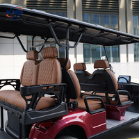 Vente directe d'usine en Chine : Voiturette de golf électrique 6 places avec charge solaire CE, couleur personnalisée, pour la chasse