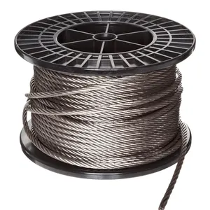 Steel cable galvanized ungalvanized 6x19+FC IWRC 10mm 12mm 24mm 28mm steel rope wire prices