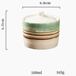 กระปุกเครื่องปรุงเซรามิกสไตล์ญี่ปุ่นย้อนยุค ขายดี พร้อมฝาปิด ดีไซน์สร้างสรรค์ เป็นมิตรกับสิ่งแวดล้อม เหมาะสำหรับใช้ในบ้าน ร้านอาหาร และปิ้งย่าง - Product Image 5