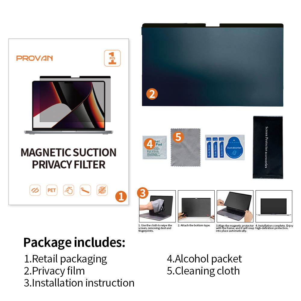 Noir, Installation magnétique