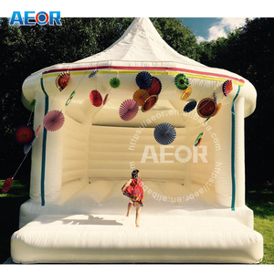 Fiesta decoración <span class=keywords><strong>de</strong></span> la boda <span class=keywords><strong>de</strong></span> Castillo Blanco castillo hinchable para boda - Product Image 5