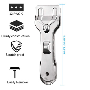 <span class=keywords><strong>Grattoir</strong></span> à <span class=keywords><strong>plancher</strong></span> Lame en acier inoxydable robuste couteau spatule peinture - Product Image 2