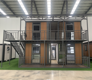Maison extensible à double aile 20'40' de type usine, Villa préfabriquée moderne avec salle de bain et cuisine, Assemblage rapide en 30 minutes, Annexe - Product Image 1