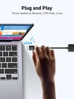 Adaptador USB a Ethernet UGREEN, Adaptador Ethernet de 1000 Mbps con USB 3.0, Sin Controladores, Adaptador de Red LAN RJ45