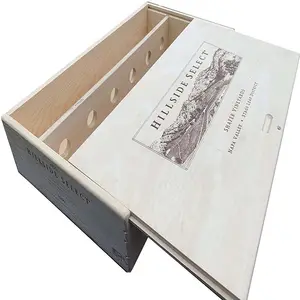 Wooden Wine Crate - Various Vineyards and Sizes