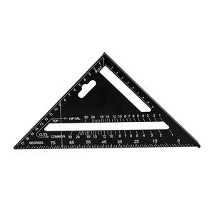 7 inç 12 inç alüminyum alaşım metrik üçgen cetvel kareler için ağaç İşleme hız kare açı İletki ölçme araçları - Product Image 5