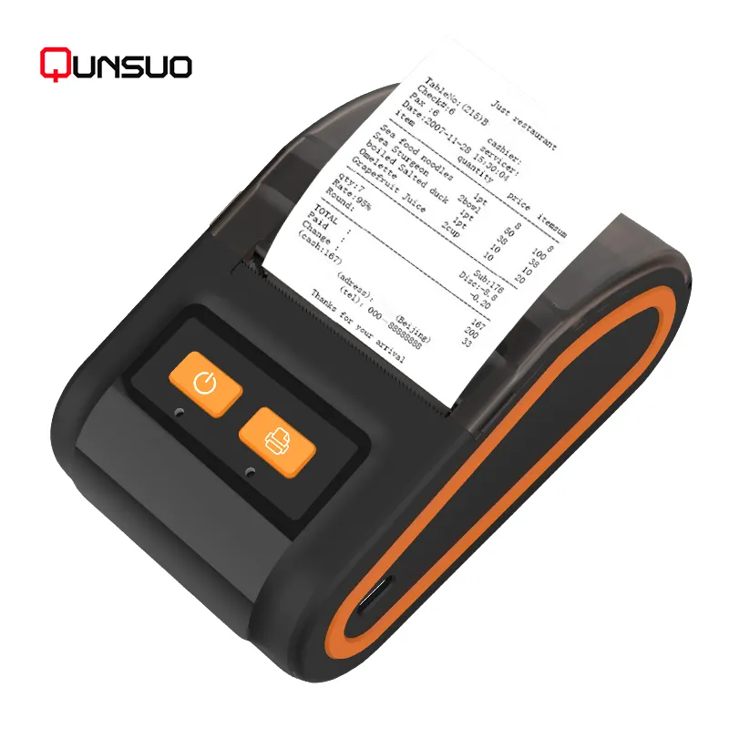 Mini Mobile Handheld Small Portable 2 Inch Label Wireless Bus Ticket Android Thermal 58MM Receipt Printer