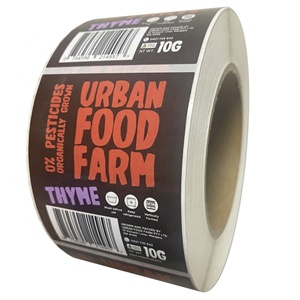 Custom Printed Roll Waterproof Self Adhesive Label for Plastic Container