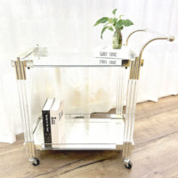 Chariot de service de luxe doré en métal de style arabe, idéal pour hall d'hôtel, restaurant familial, décoration de fête, chariot à desserts