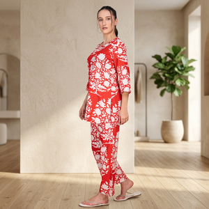 Vestidos Casuales Sanash de Manga Larga con Estampado Floral, Tejidos de Viscosa/Algodón Rayón, Lavables, para Otoño, Suministro Directo de Fábrica al Por Mayor - Product Image 2