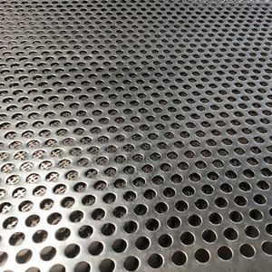 Malla Microperforada de Acero Inoxidable de 1 mm, Lámina Metálica Resistente a la Corrosión con Servicios de Corte y Doblado - Product Image 1