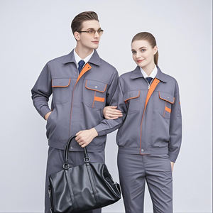 Otoño Invierno ropa de trabajo de manga larga para hombres soldador de reparación de automóviles taller trabajadores <span class=keywords><strong>seguro</strong></span> laboral abrigo monos ropa de trabajo - Product Image 1