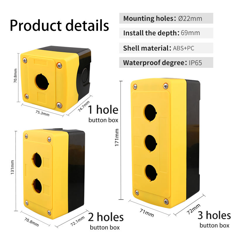 Push Button Rotation Lock HBAN Supplier Push Button Box Lock Rotary Switch Latching 2 Position ...
