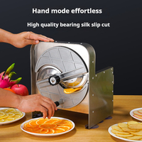 Trancheuse manuelle commerciale en acier inoxydable pour trancheuse de fruits et légumes pour chips de banane