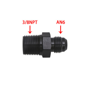 Adaptador de aluminio HOSO RACING AN6 a 3/8 NPT para actualización de refrigerador de aceite de transmisión - Product Image 4