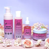 Kit de Soins Intimes Yoni au Musc de Qualité Supérieure, Mousse Nettoyante Intime au Musc pour Femme, Vente Chaude, Faible MOQ